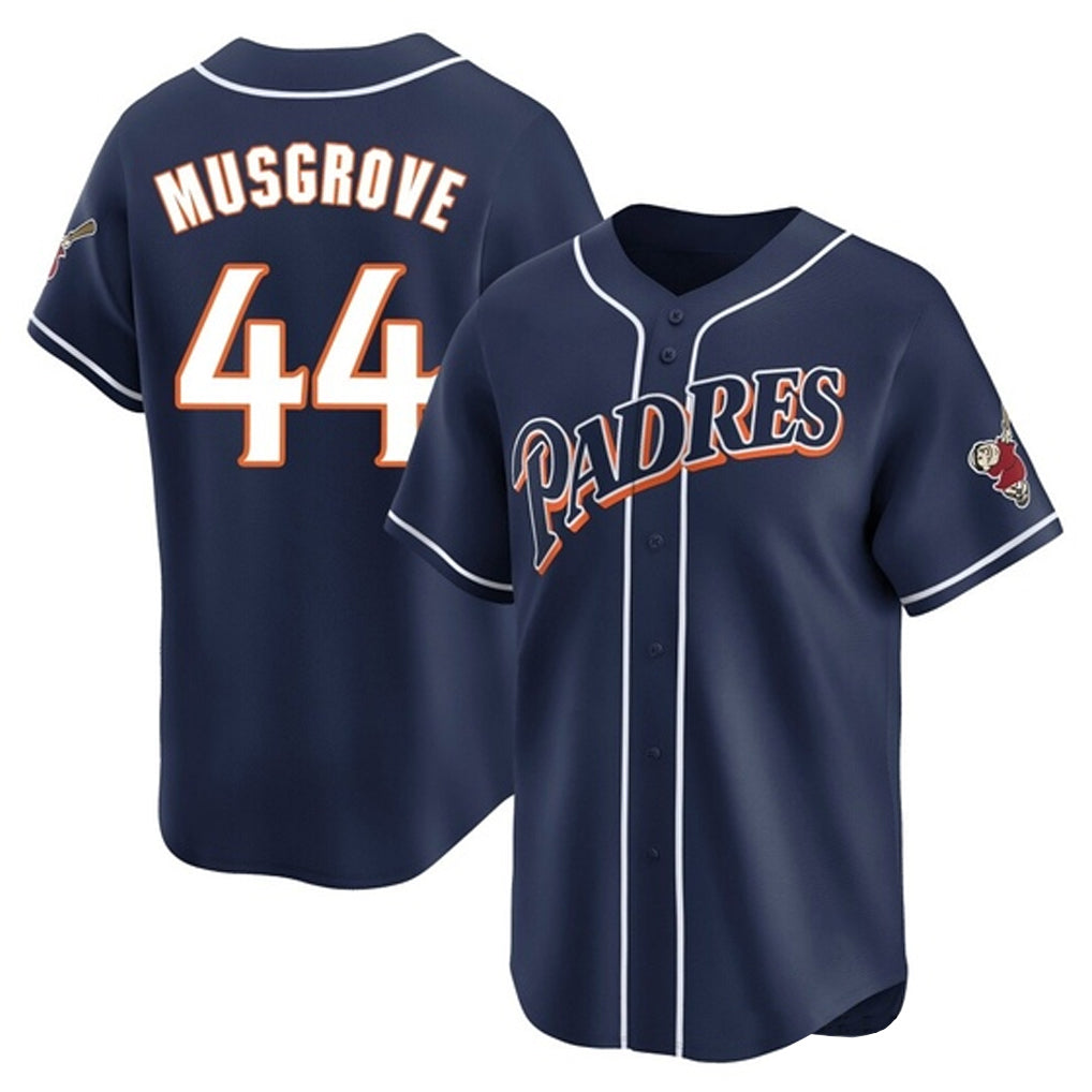 S.Diego Padres #44 Joe Musgrove Player Navy Cooperstown Collection Limited Home Fdoa Stitched Jerseys