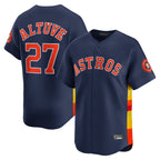 H.Astros #21 Yainer Diaz Player Navy Home Limited Gdoa Stitched Jerseys