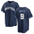 C.Cubs #9 Miguel Amaya Player Navy City Connect Home Game Gdoa Stitched Jerseys