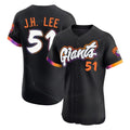 SF.Giants #51 Jung Hoo Lee Player Black 2025 City Connect Home Limited Elite Fdoa Stitched Jerseys