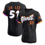 SF.Giants #51 Jung Hoo Lee Player Black 2025 City Connect Home Limited Elite Fdoa Stitched Jerseys