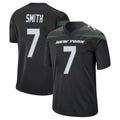 NY.Jets #7 Geno Smith Player Stealth Black Home Game Gdoa Stitched Jerseys