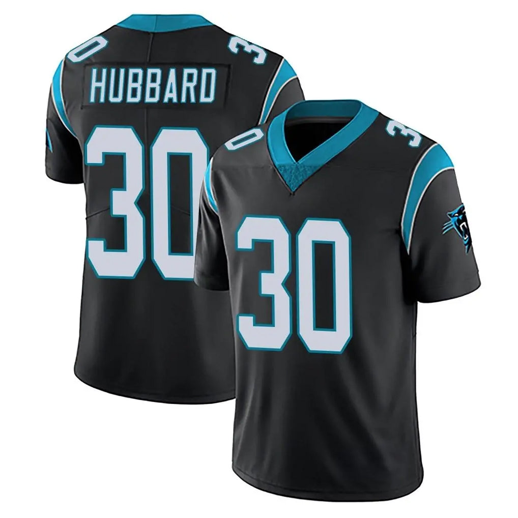 C.Panthers #30 Chuba Hubbard Player Black Vapor Untouchable Limited Game Gdoa Stitched Jerseys