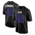 NY.Giants #49 Tremaine Edmunds Player Carbon Fashion Limited Home Game Gdoa Stitched Jerseys
