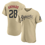 A.Diamondbacks #28 Nolan Arenado Player Tan City Connect Limited Elite Home Game Gdoa Stitched Jerseys