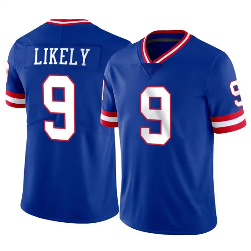 NY.Giants #9 Lsaiah Likely Player Royal Classic Vapor Home Game Gdoa Stitched Jerseys
