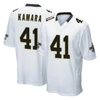 NO.Saints #41 Alvin Kamara Player White Home Game Gdoa Stitched Jerseys