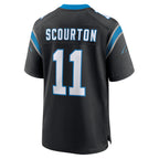 C.Panthers #11 Nic Scourton Player Black Home Game Gdoa Stitched Jerseys