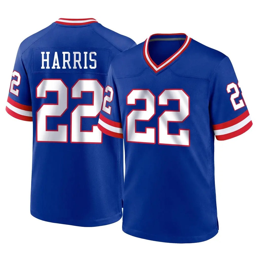 NY.Giants #22 Najee Harris Player Royal Classic Home Game Gdoa Stitched Jerseys