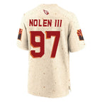 A.Cardinals #97 Walter Nolen III Player Cream Rivalries Collection Game Gdoa Stitched Jerseys