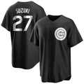 C.Cubs #27 Seiya Suzuki Player Black Game Gdoa Stitched Jerseys