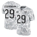 C.Bears #29 Tyrique Stevenson Player Arctic Camo Salute to Service Limited Gdoa Stitched Jerseys