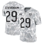 C.Bears #29 Tyrique Stevenson Player Arctic Camo Salute to Service Limited Gdoa Stitched Jerseys