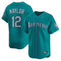 S.Mariners #12 Josh Naylor Player Teal Home Limited Fdoa Stitched Jerseys