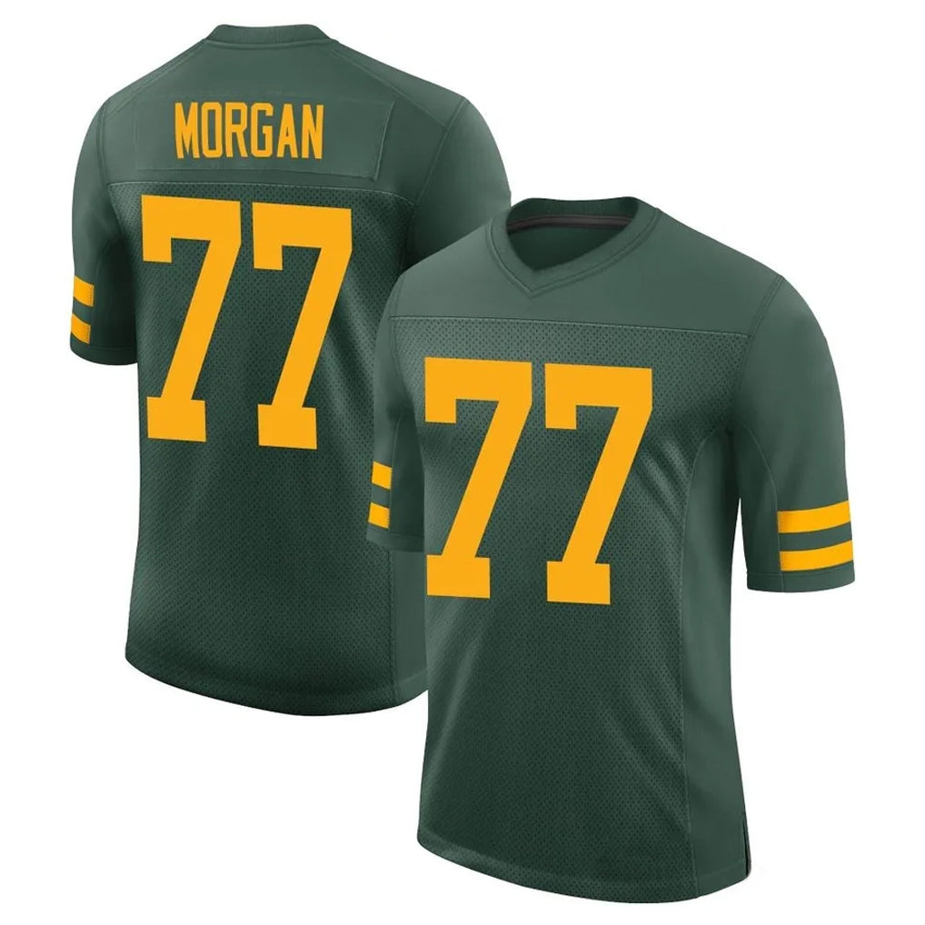 GB.Packers #77 Jordan Morgan Player Green Alternate Vapor Home Game Gdoa Stitched Jerseys