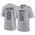 LV.Raiders #8 Kirk Cousins Player Gray Atmosphere Fashion Limited Game Gdoa Stitched Jerseys
