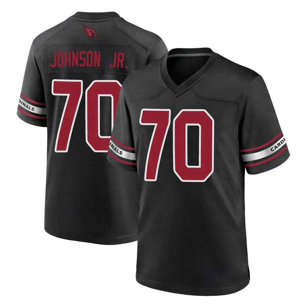 A.Cardinals #70 Paris Johnson Jr. Player Black Alternate Game Gdoa Stitched Jerseys