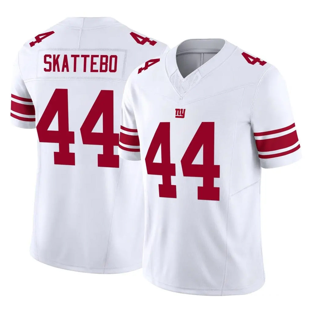 NY.Giants #44 Cam Skattebo Player White Limited Vapor F.U.S.E. Home Game Gdoa Stitched Jerseys