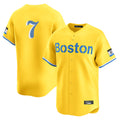 B.Red Sox #7 Masataka Yoshida Player Yellow Limited Home Game Gdoa Stitched Jerseys