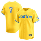 B.Red Sox #7 Masataka Yoshida Player Yellow Limited Home Game Gdoa Stitched Jerseys