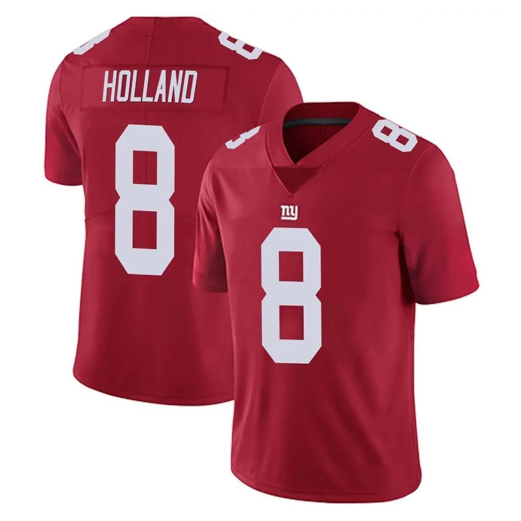 NY.Giants #8 Jevon Holland Player Red Limited Vapor Untouchable Home Game Gdoa Stitched Jerseys