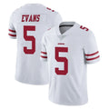 SF.49ers #5 Mike Evans Player White Limited Vapor Untouchable Home Game Gdoa Stitched Jerseys