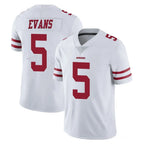 SF.49ers #5 Mike Evans Player White Limited Vapor Untouchable Home Game Gdoa Stitched Jerseys