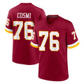 W.Commanders #76 Sam Cosmi Player Burgundy Game Home Gdoa Stitched Jerseys