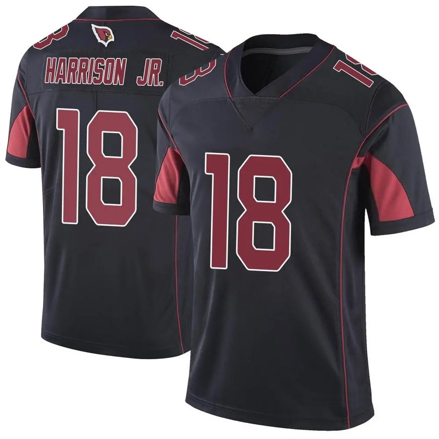A.Cardinals #18 Marvin Harrison Jr. Player Black Vapor Limited Elite Gdoa Stitched Jerseys