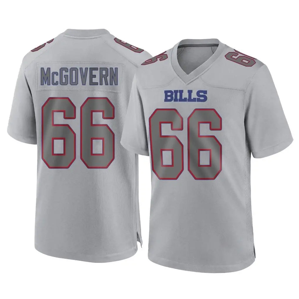 B.Bills #66 Connor McGovern Player Gray Home Game Gdoa Stitched Jerseys