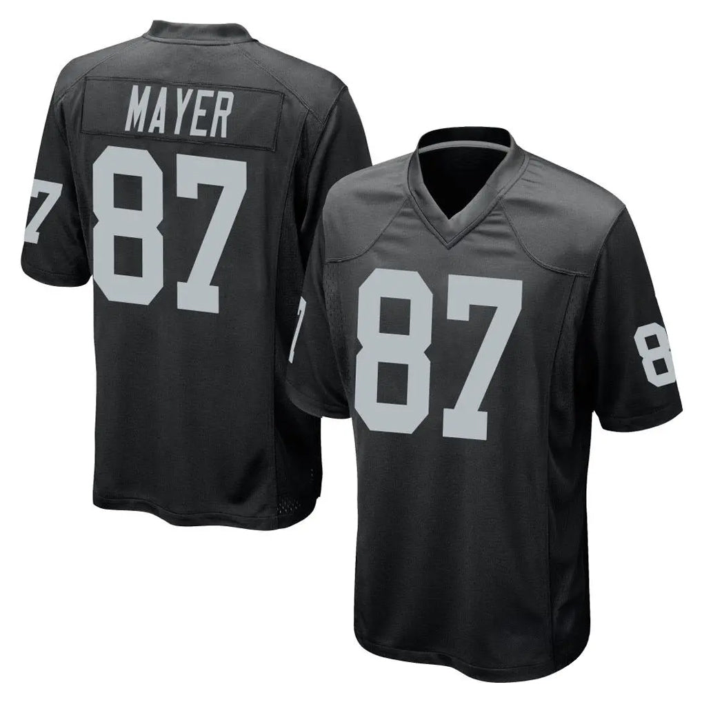 LV.Raiders #87 Michael Mayer Player Black Home Game Gdoa Stitched Jerseys