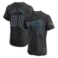 Custom T.Bay Rays Black City Connect Home Limited Elite Home Game Any Name & Number Gdoa Stitched Jerseys