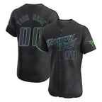 Custom T.Bay Rays Black City Connect Home Limited Elite Home Game Any Name & Number Gdoa Stitched Jerseys