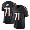 C.Bengals #71 Amarius Mims Player Black Vapor F.U.S.E. Limited Home Game Gdoa Stitched Jerseys