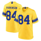 LA.Rams #84 Colby Parkinson Player Gold Classic Sol Home Game Gdoa Stitched Jerseys