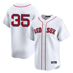 B.Red Sox #35 Garrett Crochet Player White Limited Home Game Gdoa Stitched Jerseys