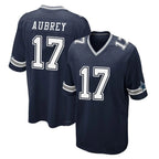 D.Cowboys #17 Brandon Aubrey Player Navy Home Game Gdoa Stitched Jerseys