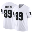 LV.Raiders #89 Brock Bowers Player White Limited Vapor F.U.S.E. Home Game Gdoa Stitched Jerseys
