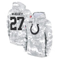IN.Colts #27 Justin Walley Player Arctic Camo Salute to Service Hoodies Limited Game Gdoa Stitched Jerseys