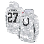 IN.Colts #27 Justin Walley Player Arctic Camo Salute to Service Hoodies Limited Game Gdoa Stitched Jerseys