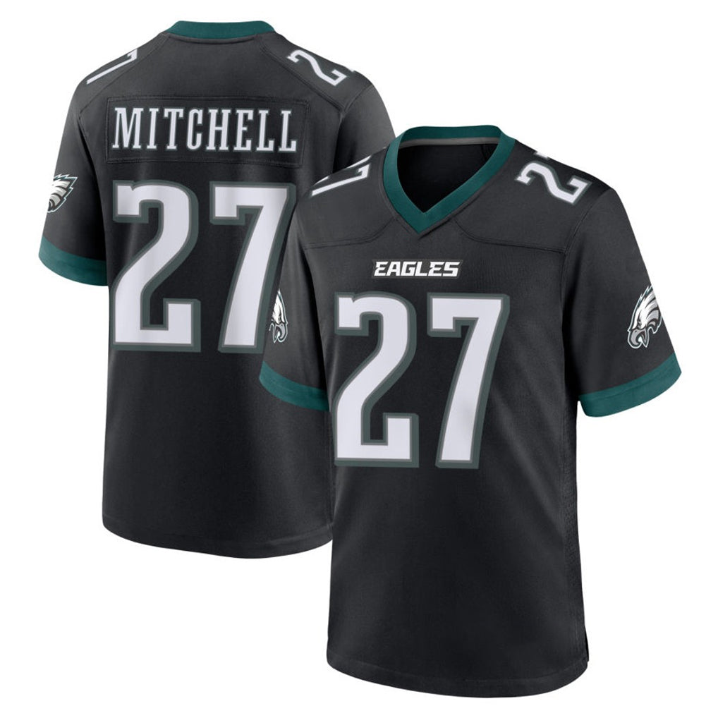 P.Eagles #27 Quinyon Mitchell Player Black Game Home Gdoa Stitched Jerseys