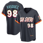 S.Diego Padres #98 Randy Vasquez Player Obsidian 2026 City Connect Home Limited T-shirt Fdoa Stitched Jerseys