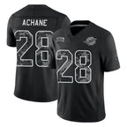 M.Dolphins #28 De'Von Achane Player Black Limited 2026 Salute to Service Home Game Gdoa Stitched Jerseys