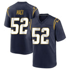 LA.Chargers #52 Khalil Mack Player Navy Home Game Gdoa Stitched Jerseys