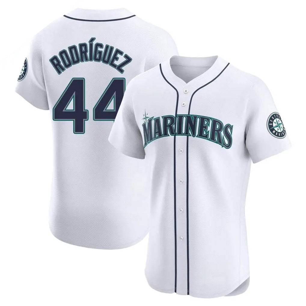 S.Mariners #44 Julio Rodriguez Player White Home Limited Elite Fdoa Stitched Jerseys