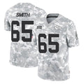 KC.Chiefs #65 Trey Smith Player Arctic Camo Salute To Service Limited Game Gdoa Stitched Jerseys