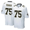 NO.Saints #75 Taliese Fuaga Player White Home Game Gdoa Stitched Jerseys