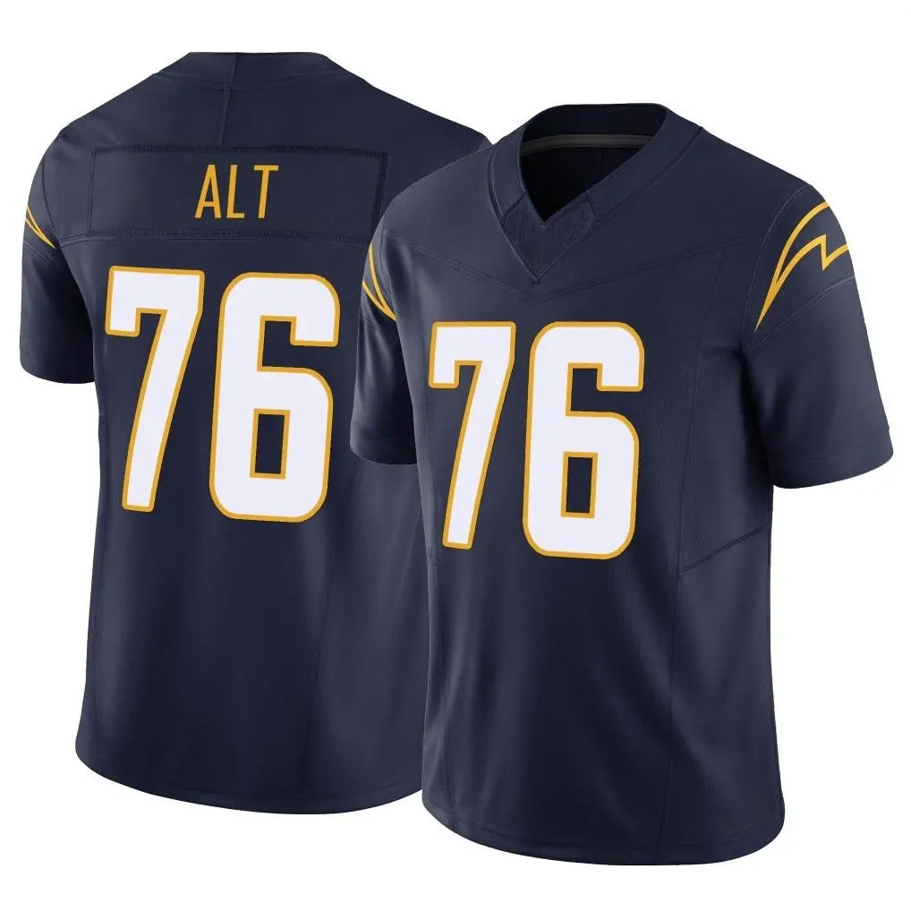 LA.Chargers #76 Joe Alt Player Navy Limited Vapor F.U.S.E. Home Game Gdoa Stitched Jerseys