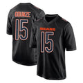 C.Bears #15 Rome Odunze Player Carbon Black Fashion Game Gdoa Stitched Jerseys