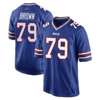 B.Bills #79 Spencer Brown Player Royal Home Game Gdoa Stitched Jerseys